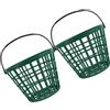 DOITOOL 2 Pezzi Contenitore di Stoccaggio per Palline da Golf in Plastica Verde Leggero e Resistente Capacità 25 Palline per Organizzare e Trasportare e Tennis