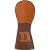 APOMNG Copri testina putter in pelle PU marrone, fodera interna soffice in peluche, resistente ai graffi, cuciture fatte a mano, durevole, adattamento universale, leggero,Ottone