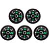 BESTOMZ Bussola Bottone 15mm Micro Mini Bussola da Escursionismo 5x Scala Chiara e Portatile in Abs per Attività Outdoor e Campeggio