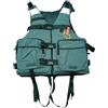 Generic River Vest Portatile con Struttura Aperta Laterale e Uso Multiplo per Pesca Mosca Trota Fiume Uso(Green,L)