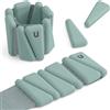 unycos - Coppia di Pesi Regolabili da Polso e Caviglia 0,5-1 kg (Nova Air) | Con Nucleo in Acciaio, Silicone Antiscivolo e Velcro Regolabile per Fitness, Pilates, Yoga e Allenamenti a Casa