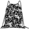 Generic Zaino con Coulisse Skull 02 Borsa con Coulisse Pieghevole Sacchetta Sportiva Leggero Sacca da Palestra per Viaggi Scuola Vacanze