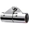 Auratrove Connettore per tubo marino da 25 mm, in acciaio inox lucido, giunto girevole per tubi dell'acqua gonfiabili, montaggio hardware per barche, fissaggio sicuro a vite (25 mm)