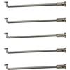 rgrfgQWDS 36 raggi per bici elettriche da 12 G, 2,6 mm, in acciaio inox 304, curva a J, 55-112 mm, con nippli, resistenti, per riparazione di ruote di bicicletta (lunghezza 138 mm)
