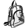 Hoement Zaino Zaino Sportivo Piccolo Trasparente Leggero Tracolla Regolabile in Pvc per Donna per Scuola e Stadio