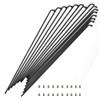 HONGBA Confezione da 30 Raggi for Bici elettrica J-Bend 12G, Ruota in Acciaio 45# 2,6 mm con nippli in Ottone, Lunghezza Personalizzata Nero Argento 75-190(Black,96mm)
