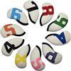 Zpengtai Coprimazze Da Golf 10 Pz/set Numero Golf Copri Testa In Ferro In 4、5、6、7、8、9、P、A、S、X In Accessori Universali Da(Black and white)