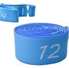 SGERUFZ Yoga Band Yoga Strap Fascia Elastica per Stretching e Pilates, Dehnband con 12 Anelli per Ginnastica, Danza, Yoga e Allenamento Flessibilità (135 cm x 4 cm) (Blu)
