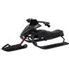 DCSYOG Slittino da neve per bambini, nero, telaio in ferro con pattini in PE, 60 kg, sci