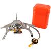 LLOOPK Picnic da Campeggio Mini Fornello Antivento/Fornello A Gas Portatile Fornello Diviso All'aperto(with igniter)