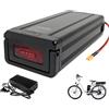 HJGHY ,48v 18ah, Batteria per ebike da 48 V 12 Ah 15 Ah 18 Ah 20 Ah 23,6 Ah 25,6 Ah 28 Ah, batterie al Litio per Portapacchi Posteriore, Batteria per Portapacchi da 48 Volt con Caricabatterie