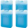 noTrash2003 Batterie refrigeranti da 150 ml riempite con liquido di raffreddamento, stabili elementi di raffreddamento in plastica, riutilizzabili per frigo, borsa frigo, picnic, campeggio, gite, spiaggia, set da