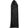 Uonguon Borsa con cordoncino, borsa portaoggetti con coulisse, ad asciugatura rapida, leggera, da viaggio, trekking, campeggio, escursionismo, per zaino in spalla, tende, ombrelli, colore nero