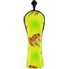 CHIFIGNO Coprimazza per mazze da golf arancione giallo verde per driver ibrido in legno PU pelle mazza da golf con etichette numeriche per donne uomini