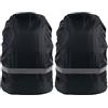 VANZACK Copertura Sicurezza Notturna Oxford per Zaino e 30-55l Strisce Riflettenti per Escursionismo e attività Outdoor