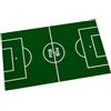 FAS Campo Calcio Balilla in Cartoncino Plastificato, 114x68 cm, Verde, Compatibile con Biliardini Standard