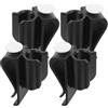 HEMOTON Clip per Putter Nero in ABS 4 Pezzi per Sacche da Golf Superficie Liscia e Comoda per Casa e Party