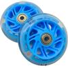 Generic Ruota for Scooter Lampeggiante 100 mm PU Cuscinetto ABEC-9 100x24mm(Green)