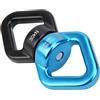 Omquot Dispositivo rotante di arrampicata, Rotatore robusto a 360° per Yoga, arrampicata e sospensione di un'amaca (grigio blu)