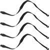 HEMOTON 4 Paia Cinghie e Facile Regolazione da Polso Regolabili in Nylon Nero Comfort Ergonomico per Bastoncini da Sci e Trekking per Attività All'aperto e Escursionismo