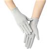 HYFEUOKF 1 paio di guanti da equitazione in cotone con touch screen, cinque dita, protezione solare estiva, guanti da esterno in tinta unita, da donna(Grey)
