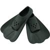 Accarugty Pinne da nuoto professionali in silicone, per allenamento sul giro, design corto per migliorare potenza ed efficienza, pinne flessibili per adulti e bambini, per piscina (30-32) nero)
