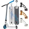 Madd Gear Monopattino acrobatico completo per ragazzi dai 10 anni in su, ruote da 110 mm, tavola leggera da 5 pollici, Madd Gear Origin 500 (rosso trigon)