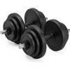 VirtuFit Manubri - Manubri - Regolabili - Vinile - 2 x 14 kg (28 kg)