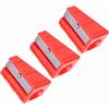 Elprico Taglia Stecche Mini Strumento da Biliardo Portatile da 3 Pezzi per la Manutenzione Quotidiana, Metallo Resistente, Rosso/, 2,5x4 Cm (Black)