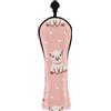 CHIFIGNO Cute Pig - Copritesta per mazze da golf, per donne e uomini, in pelle PU, con etichette intercambiabili, per driver ibridi in legno