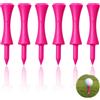 ikBrtaiay 100 tee da golf in plastica, rosa, 60 mm, set da golf riutilizzabile, in plastica