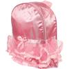 KONTONTY Zaino da Danza in Nylon Rosa, Capiente e Resistente, per Trasporto Quotidiano e L'attività Fisica Pizzo Decorativo e Chiusura a Scatto