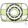 GMBYLBY Rete da calcio portatile 3 in 1 Set pali per rete da calcio portatile per bambini Attrezzatura da allenamento da giardino per interni esterni Porte da calcio per bambini Rete da lancio