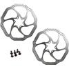 EGUIAS 2PC Rotore della Bici Rotore del Freno A Disco MTB 160 Millimetri 180 Millimetri 203 Millimetri Misura per Sram Rotore del Freno della Bici Freno(G3 160-180mm)