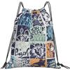Generic Zaino con Coulisse Hawaii 13 Borsa con Coulisse Resistente Sacchetta Sportiva Pieghevole Drawstring Backpack per Scuola Viaggi Spiaggia