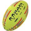 Ram Rugby Midi, 22 cm, misura 2, palla da rugby, giallo fluo, mini giochi