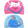 Holibanna Cuffia da Nuoto Design Cartone Animato Blu per Protezione Orecchie a Forma di Delfino e Gatto, per Vacanze Estive in Piscina
