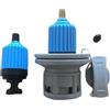 BESTOMZ Adattatore Pompa Gonfiabile SUP in Gomma e Rame per Kayak e Gommone, Compatibile Compressore Aria e Pompa Bici, Accessorio per Sport Acquatici