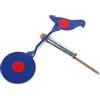 FRCOLOR Bersaglio di Tiro Reattivo in Lega Blu a Forma di Piccione per Allenamento in Cortile Montaggio Robusto ad Albero e Design Vivido per Esercitazioni all Aperto