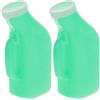 CORHAD Urinale Portatile da Viaggio 2 Pezzi 1200ml in Pp Verde