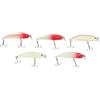 Allthingstore Confezione da 5 esche artificiali fosforescenti per pesca notturna, esche realistiche in plastica dura per trote, tonno e merluzzo, pesi assortiti da 5 g a 8 g, con ganci in metallo e custodia