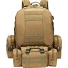 Neptuiby Zaino da campeggio Zaino da campeggio impermeabile Organizzazione multitasca Borsa da trekking per arrampicata Ciclismo Pesca Cachi.