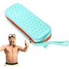 Generisch Custodia per occhialini da nuoto, custodia protettiva in morbido silicone per occhialini da nuoto, custodia per tappi per le orecchie, borsa di grande capacità con cerniera per immersioni e snorkeling
