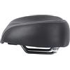 AMUSLESUR Bicicletta Sedile Comodo e Ammortizzato Ergonomica Senza Naso in Pu e Pp Design Assorbente e Antattrito Nero