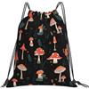 Generic Zaino con Coulisse Mushroom 02 Sacca da Palestra Leggero Borsa con Coulisse Impermeabile Drawstring Backpack per Unisex Viaggi Scuola