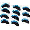 YUKOFE 11 PCS Golf Club Head Covers Neoprene Numerato Golf Club Head Protector per Campi Esterni (Light Blue)