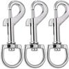 sundrerfect Moschettone per Cane Grande con Perno Girevole, 3 Pezzi Moschettoni in Acciaio Inox 82mm, Gancio a Molla Professionale per Guinzaglio, Collare, Borsa e Chiavi, Accessori per Animali