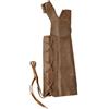 Hunt & Seek Premium Pelle di mucca Tiro Con Arco Con Arco Guanto & Braccio Combo - Regolabile Lace-Up Forarm Protector con Built-in Bow Glove per Ricurvo Tradizionale e Longbow Caccia (Marrone