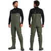 EUROCATCH Waders in PVC Eurocatch con Stivali Fissi - Waders Impermeabili - Flessibili e Resistenti - Bretelle Regolabili - Taglia 43