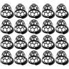 Tufgo Set di 20 fodere di ricambio per fori da biliardo, sacchetti in rete di plastica per tasche per tavolo da biliardo, colore nero, 105 x 85 mm